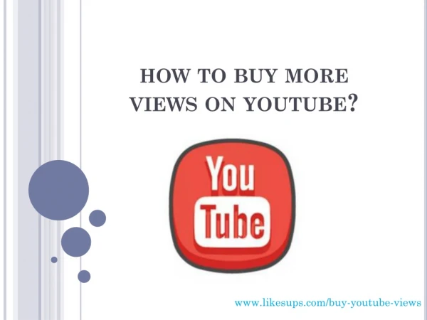 How to buy more views on youtube?