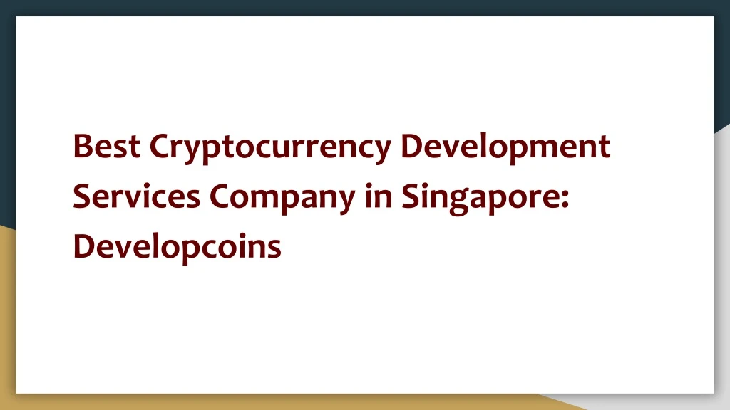 best cryptocurrency development services company