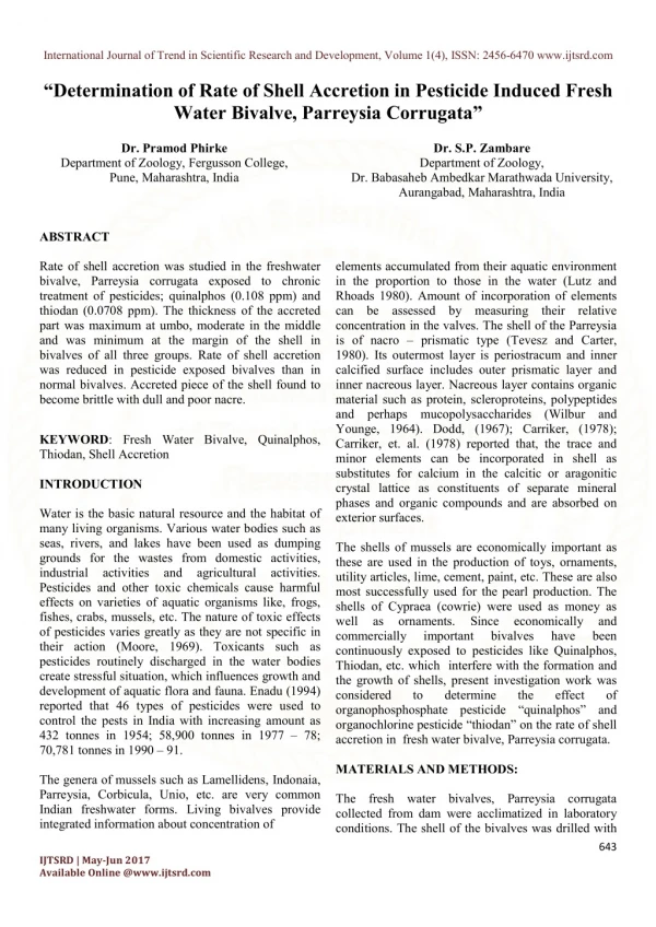 international journal of trend in scientific