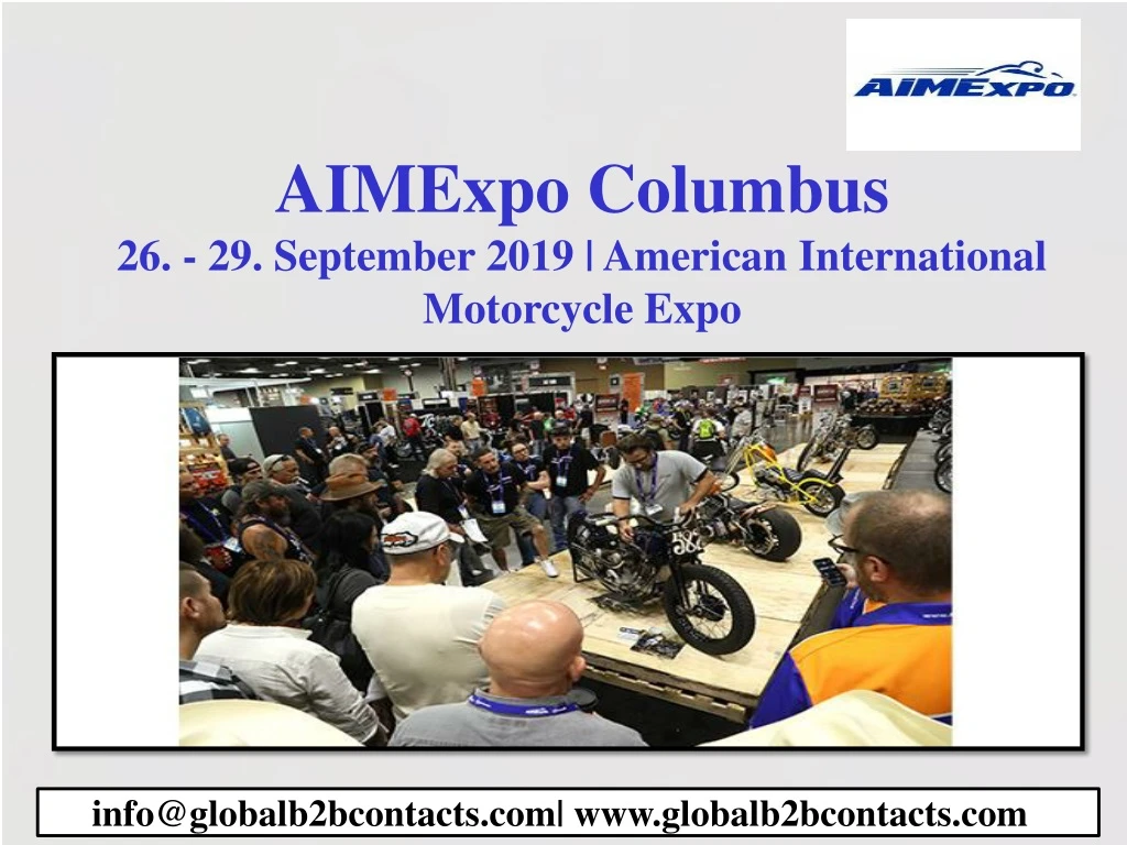 aimexpo columbus 26 29 september 2019 american international motorcycle expo