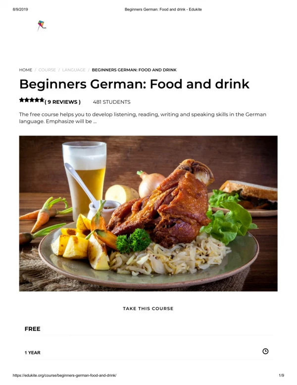 Beginners German_ Food and drink - Edukite