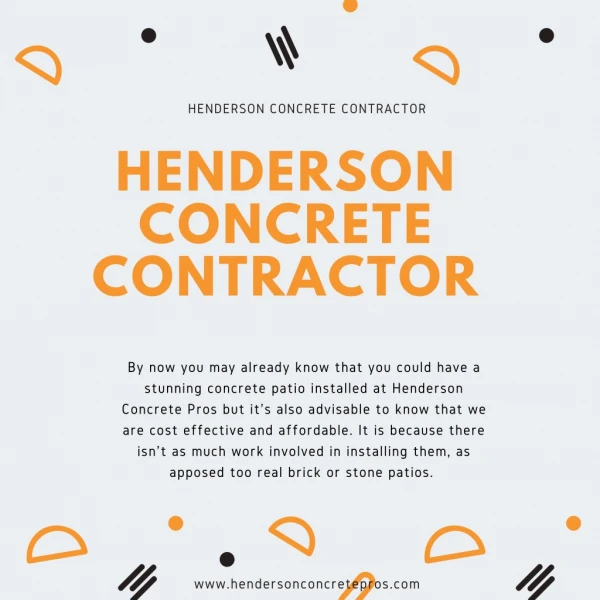 Henderson Concrete Contractor