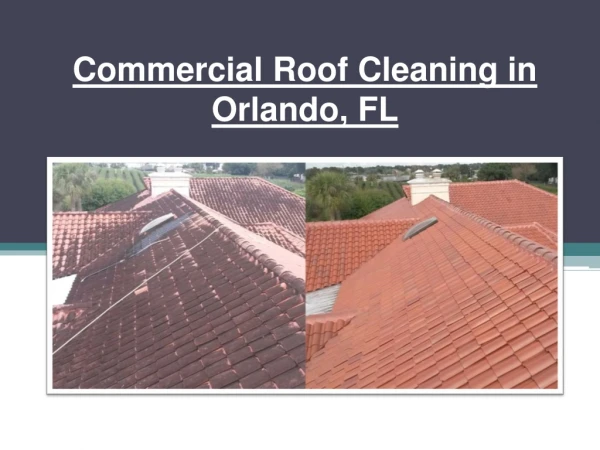 Commercial Roof Cleaning in Orlando, FL