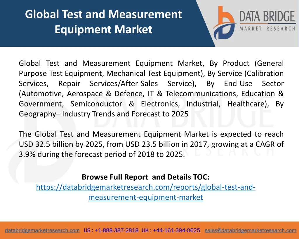 global test and measurement equipment market