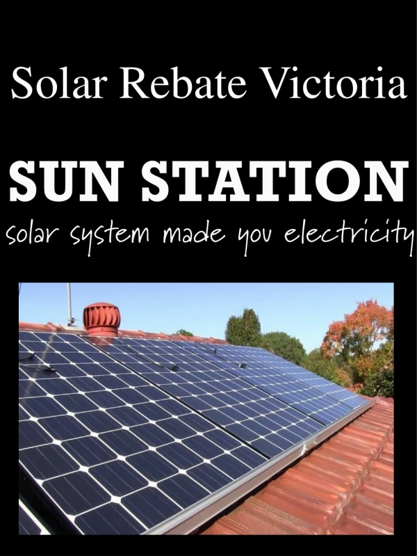 solar rebate victoria