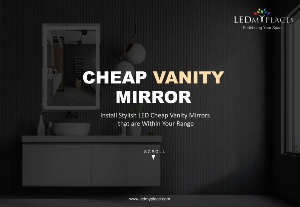 Install Stylish LED Cheap Vanity Mirrors