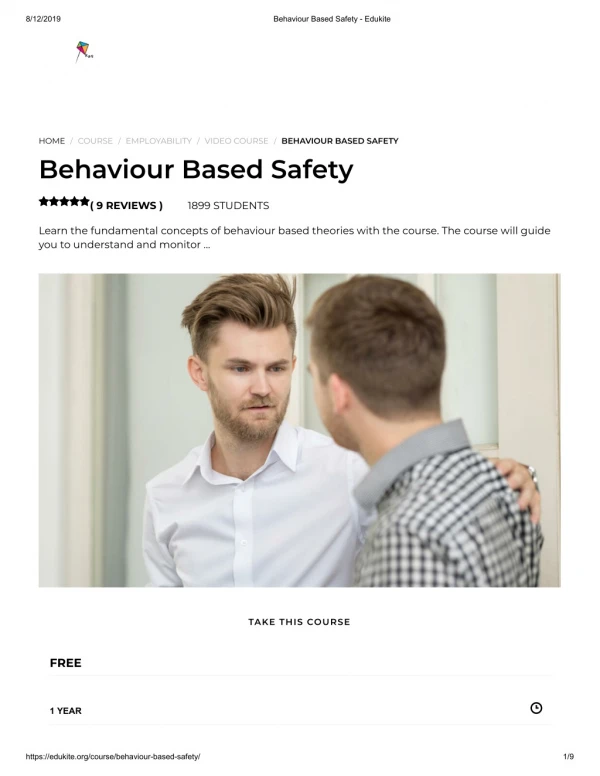Behaviour Based Safety - Edukite