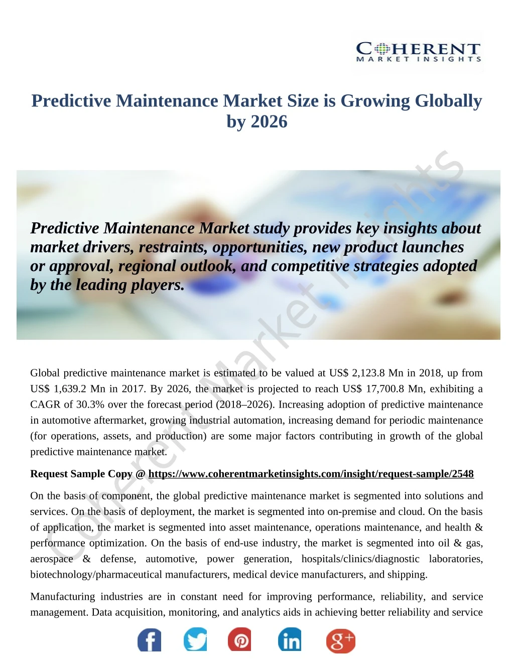 predictive maintenance market size is growing