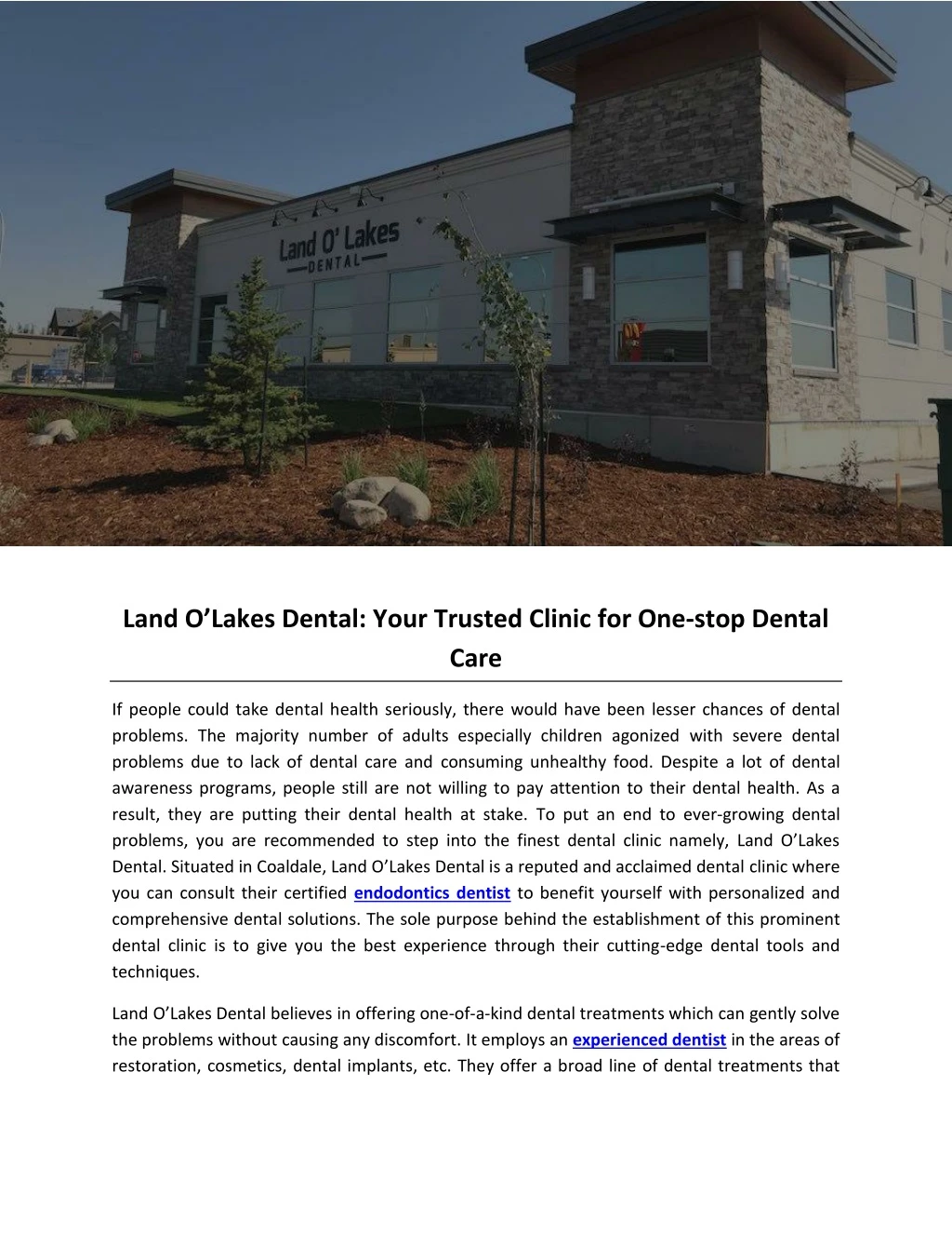 land o lakes dental your trusted clinic