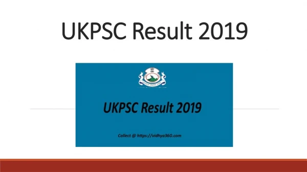 UKPSC Result 2019, What Is Uttarakhand PSC ACF Exam Result Date ?