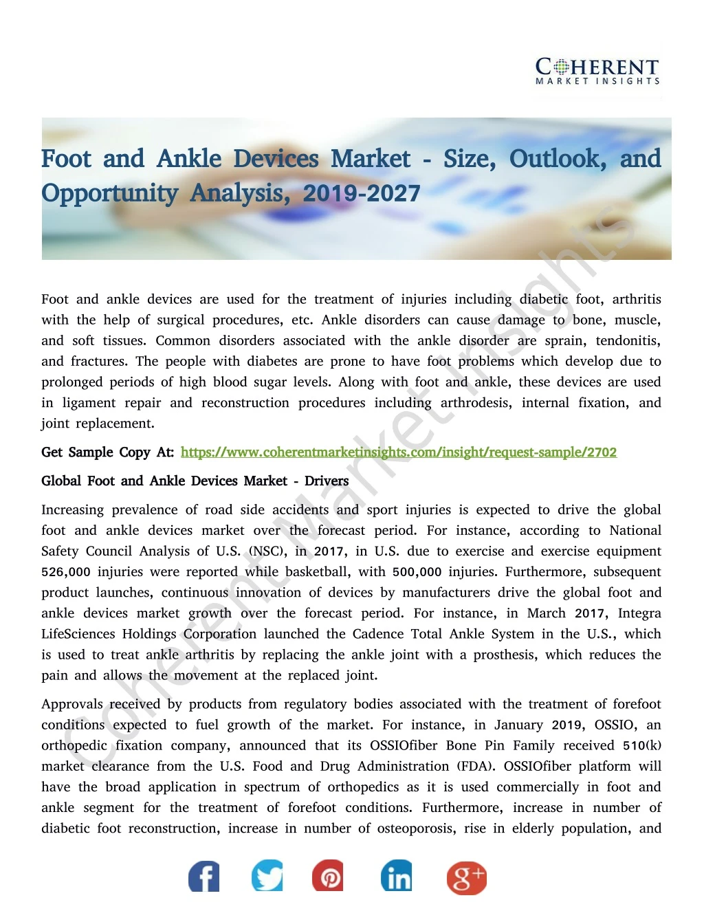 foot and ankle devices market size outlook