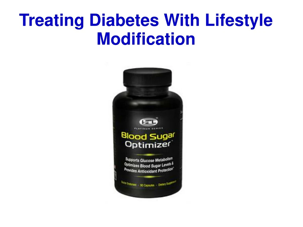 treating diabetes with lifestyle modification