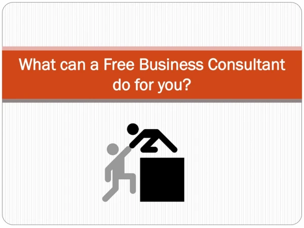 What can a Free Business Consultant do for you