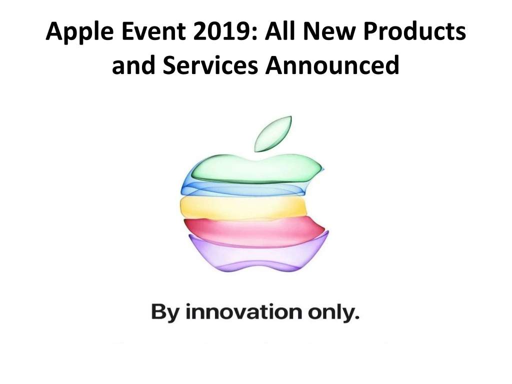 apple event 2019 all new products and services