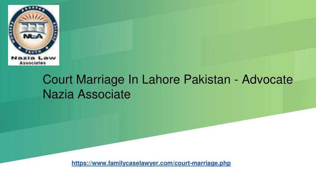 court marriage in lahore pakistan advocate nazia