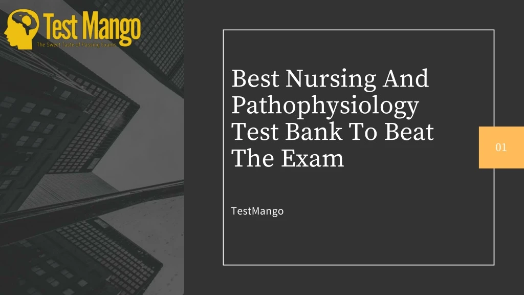 best nursing and pathophysiology test bank