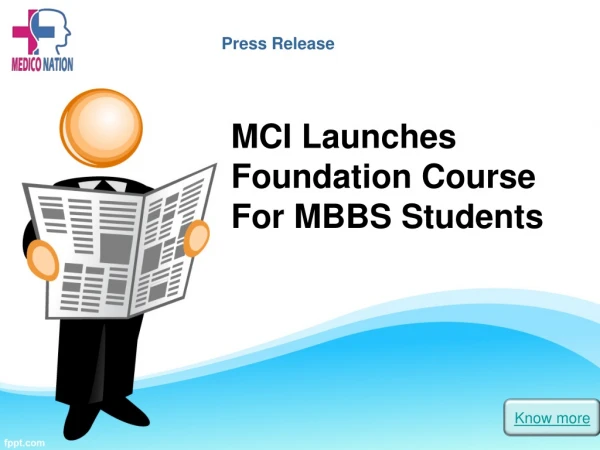 MCI Launches Foundation Course For MBBS Students