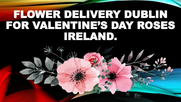 Arrange Valentine’s Day Roses Ireland with Flower Delivery Dublin