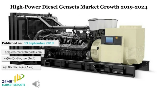 High Power Diesel Gensets Market Growth 2019-2024