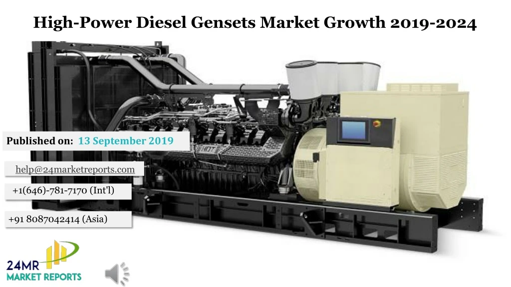 high power diesel gensets market growth 2019 2024