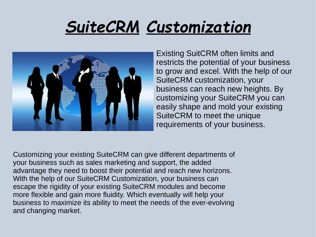 suitecrm customization