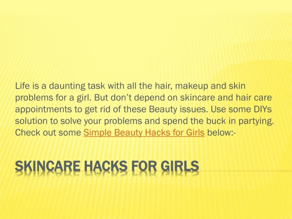 Skincare Hacks for Girls