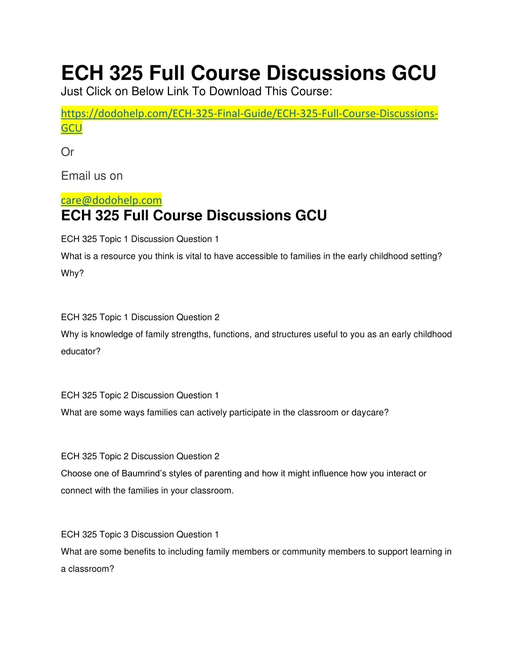 ech 325 full course discussions gcu just click