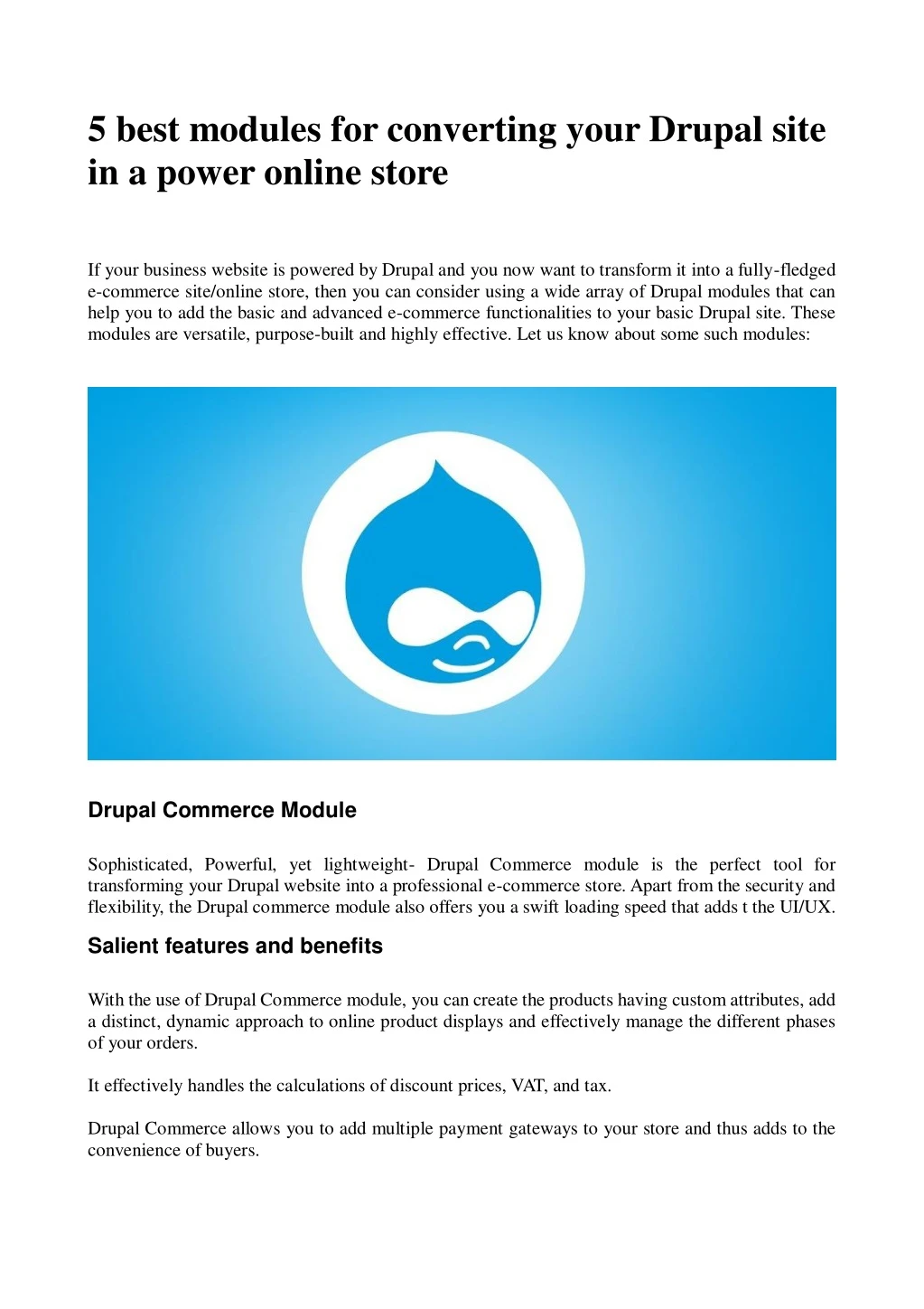 5 best modules for converting your drupal site