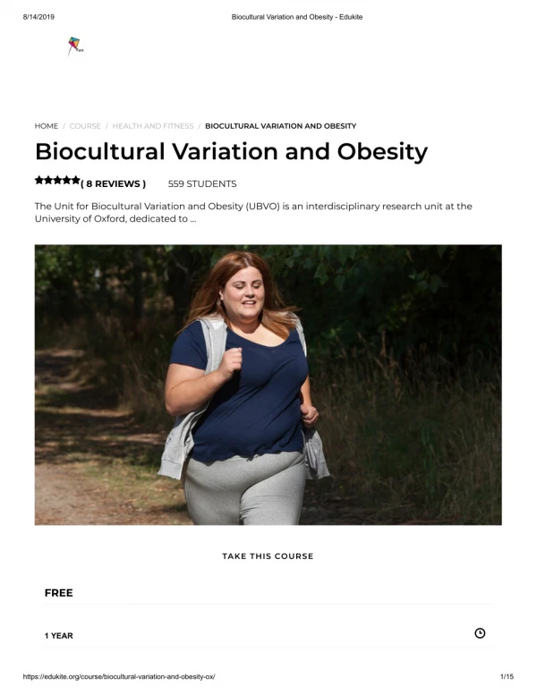 Biocultural Variation and Obesity - Edukite