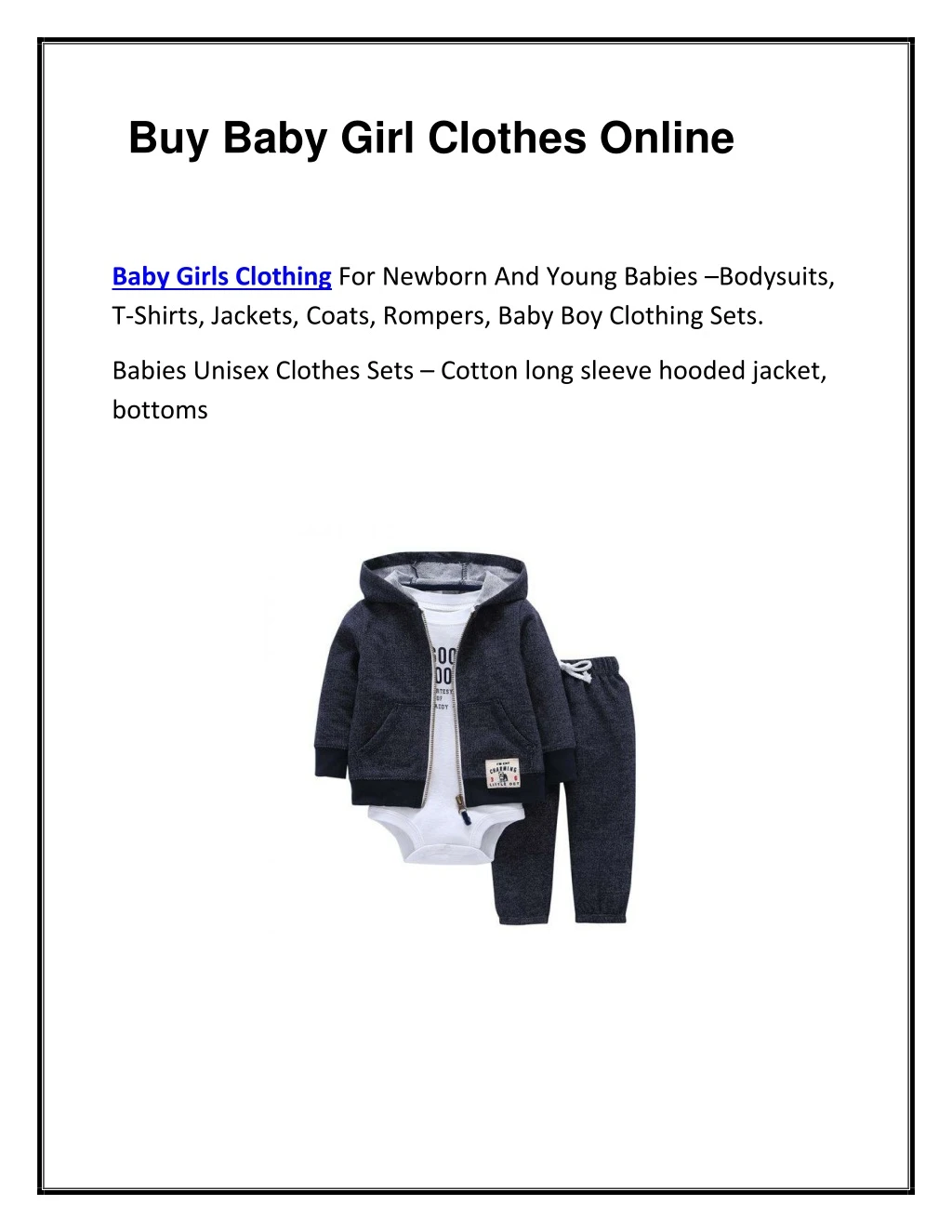 buy baby girl clothes online