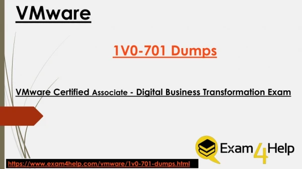 VMware 1V0-701 Exam Material | 1V0-701 Dumps PDF | Exam4Help