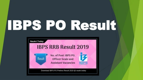IBPS PO Result 2019 For Prelims, Check IBPS PO Prelims Cut off Marks