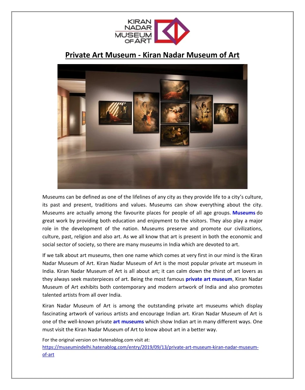 private art museum kiran nadar museum of art