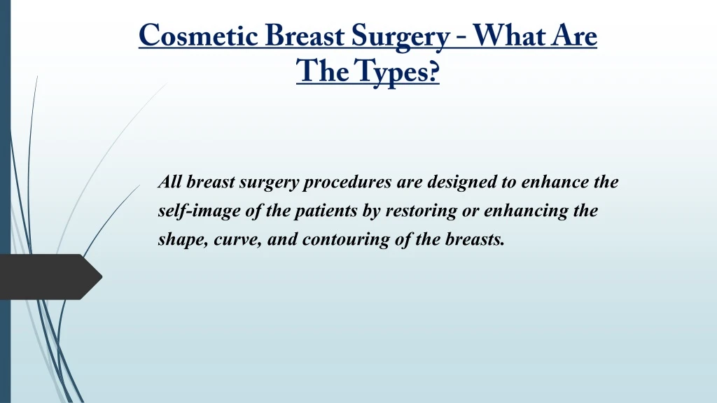 cosmetic breast surgery what are the types