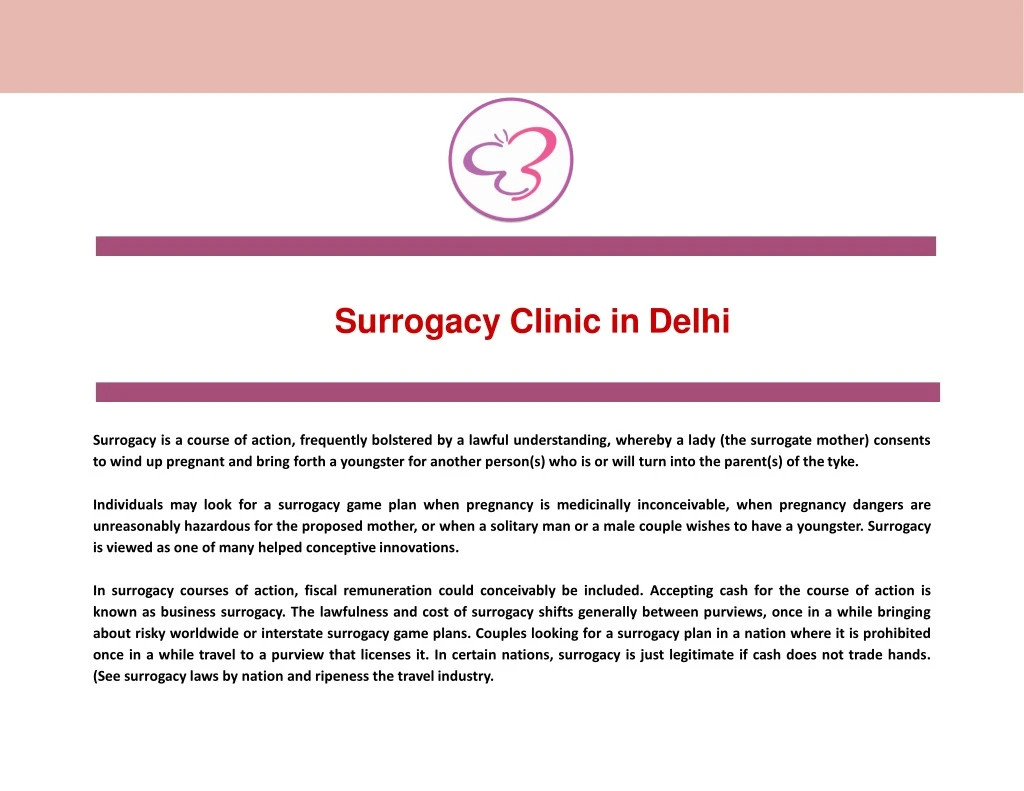 surrogacy clinic in delhi