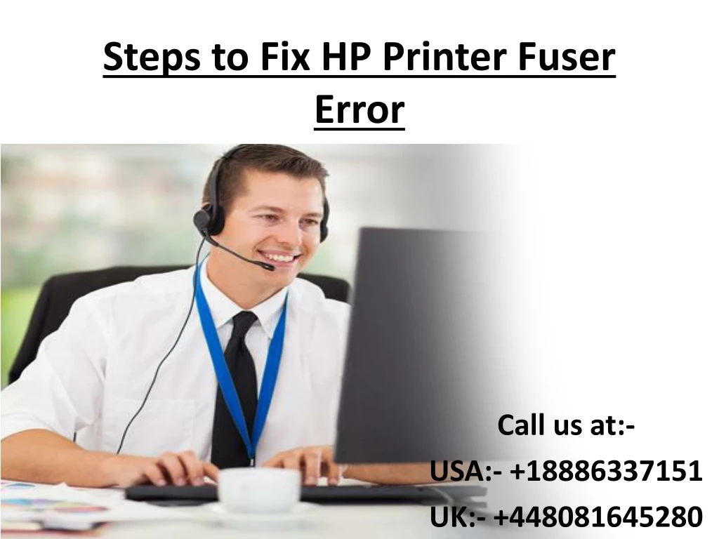 steps to fix hp printer fuser error