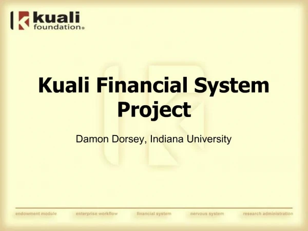 Kuali Financial System Project