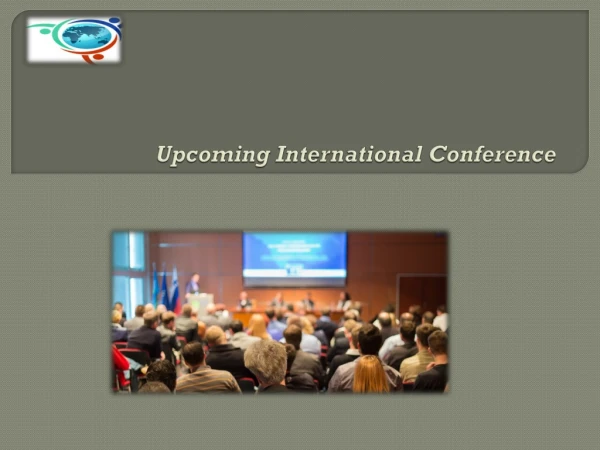 Upcoming International Conference