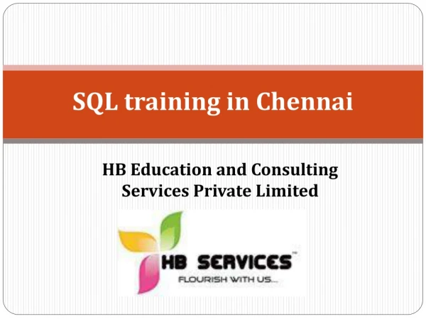 SQL training in Chennai