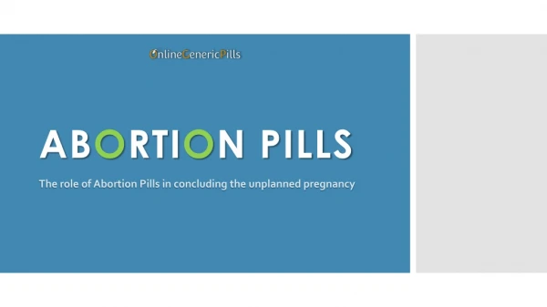 Online abortion pills: How to conclude unwanted pregnancy