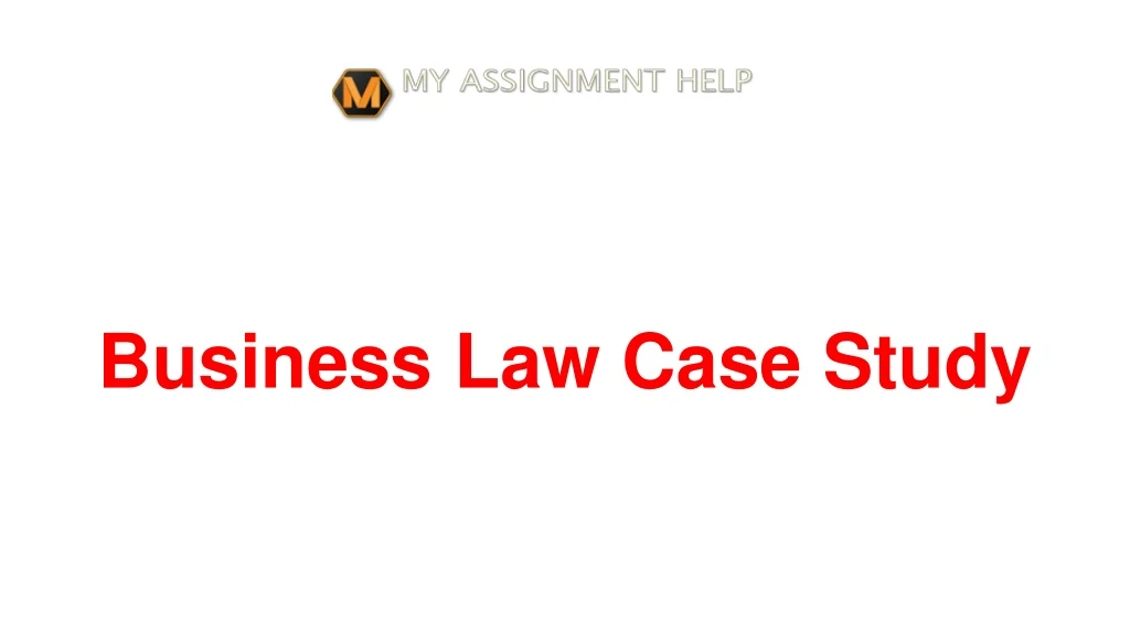 business law case study