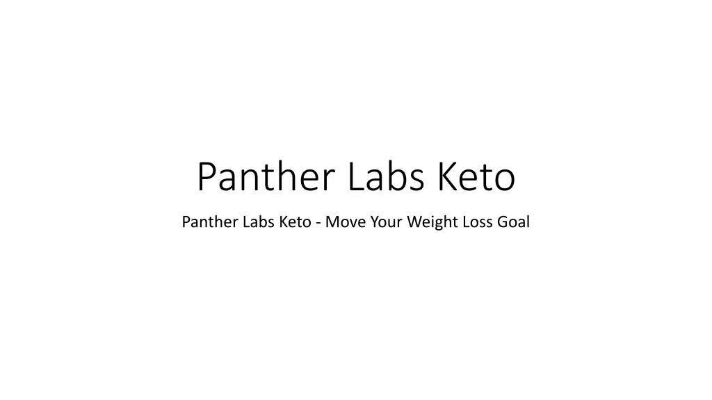 panther labs keto