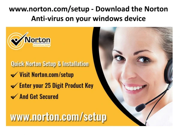 www.norton.com/setup - Download the Norton Anti-virus on your windows device