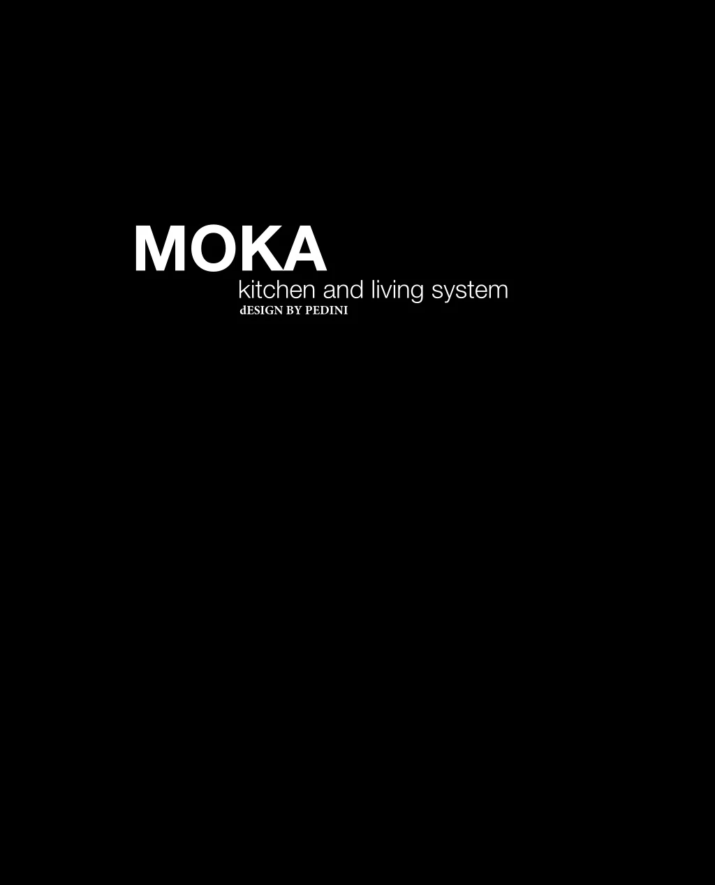 moka kitchen and living system design by pedini