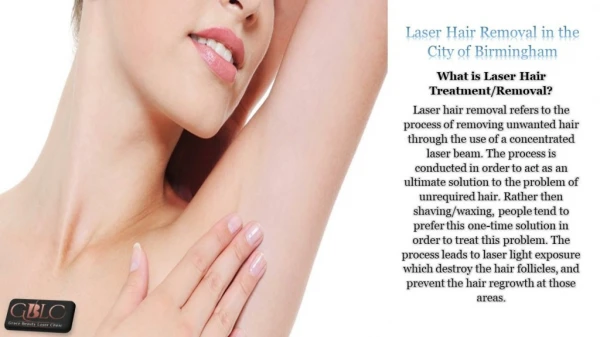 Laser Hair Removal in the City of Birmingham