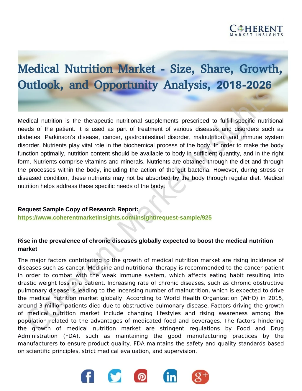medical nutrition market size share growth
