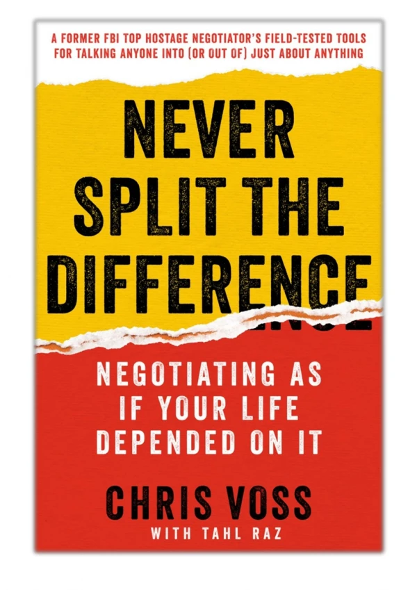 [PDF] Free Download Never Split the Difference By Chris Voss & Tahl Raz