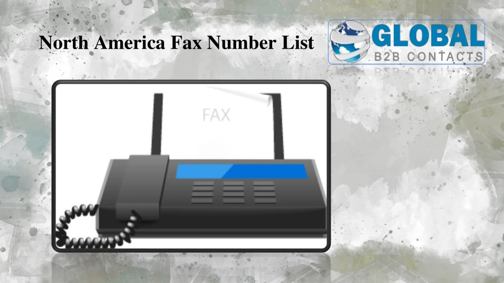 north america fax number list