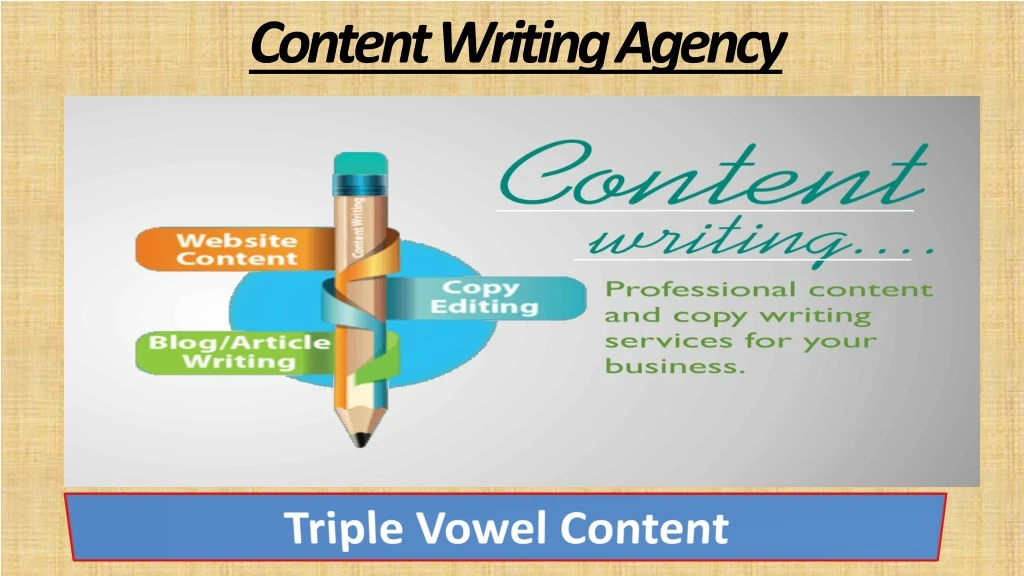 content writing agency