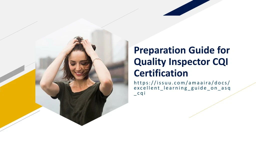 preparation guide for quality inspector cqi certification